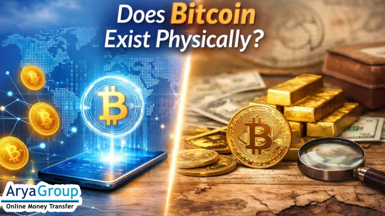 آیا بیت‌کوین وجود فیزیکی دارد؟